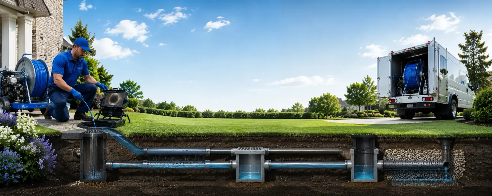 Outdoor drain cleaning information for Bunch, OK